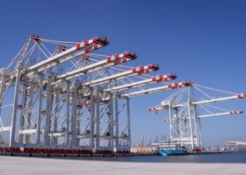 ميناء دمياط يستقبل دفعة جديدة من أوناش الرصيف العملاقة  لمحطة الحاويات ” تحيا مصر 1″