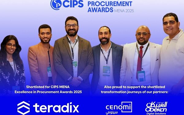 “تيرادكس” أول شركة تكنولوجيا مصرية تتأهل للقائمة القصيرة لجوائز CIPS للتميز في المشتريات وسلاسل التوريد بمنطقة الشرق الاوسط وشمال إفريقيا