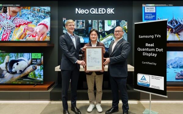 شاشات ‘QLED’ من سامسونج تحصل على شهادة ‘Real Quantum Dot Display ’ من ‘TÜV Rheinland’