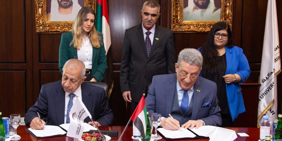 “الأكاديمية العربية” توقع اتفاقية تعاون مشترك مع الجامعة الأمريكية بالإمارات