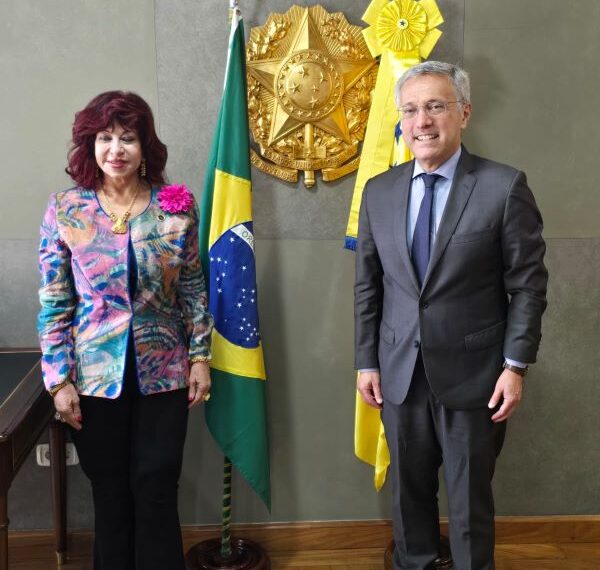 ”  هدى يسى” تلتقى السفير البرازيلي لدى مصر 