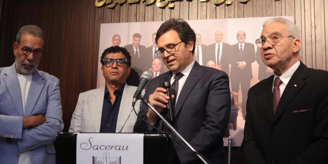 وزير الثقافة يفتتح المقر الجديد لجمعية المؤلفين والملحنين وتكريمه من قبل مجلس ادارة الجمعية