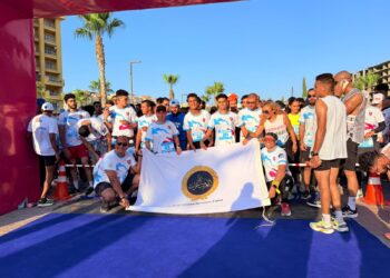 لجنة الرياضة باتحاد المستثمرات العرب تشارك فى ماراثون رياضى للجرى بالساحل الشمالى