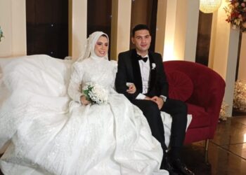 زفاف النقيب مصطفي محمد لطفي، على الدكتورة مي ابراهيم