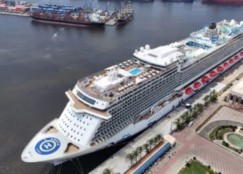 ميناء الإسكندرية يستقبل السفينة السياحية AROYA القادمة من ميناء مرمريس بتركيا وعلى متنها 3300 راكبا