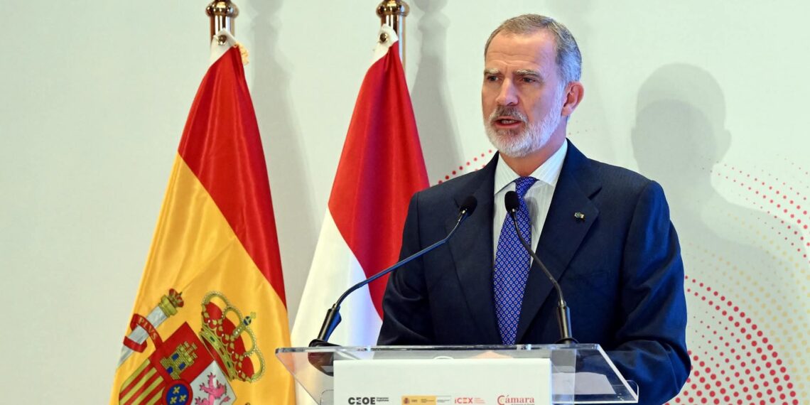 ملك أسبانيا: الشركات الأسبانية تعمل في مصر منذ عقود قد ترسخت مكانتها.. وأكثر من 60 شركة أسبانية اليوم مستقرة في هذا البلد وتسهم بخبراتها في تطوير علاقتنا الاقتصادية والتجارية