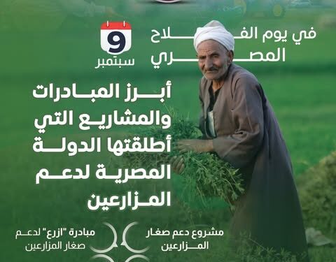 تمكين المزارعين وتعزيز مكانتهم، أولوية وطنية تؤكدها الدولة المصرية في يوم الفلاح المصري