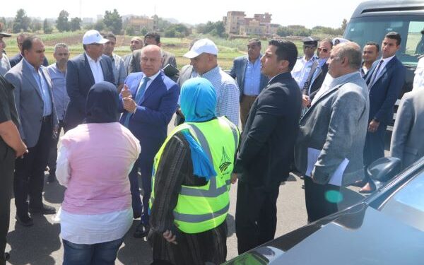 وزير النقل خلال جولة تفقدية للطريق الدائري الإقليمي