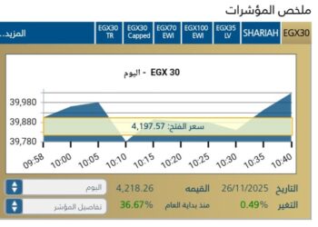 المؤشر الرئيسى EGX30