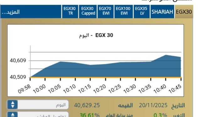 المؤشر الرئيسى EGX30
