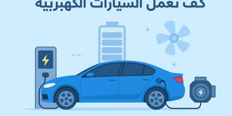 كيف تعمل السيارات الكهربية؟