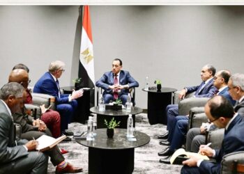 لقاء مدبولي مع مسئولي شركة أنجلو جولد أشانتي