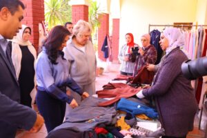 وزيرة التضامن الاجتماعي تفتتح معرض "جزيرة الخير" 