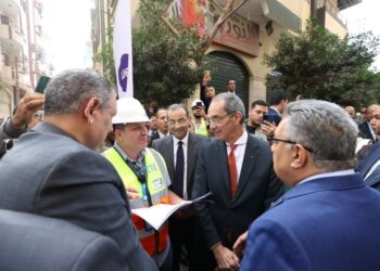 الدكتور عمرو طلعت خلال زيارته لمحافظة الدقهلية لافتتاح وتفقد عدد من مشروعات الاتصالات