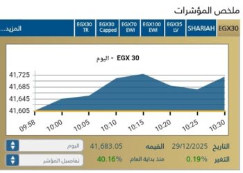 المؤشر الرئيسى EGX30