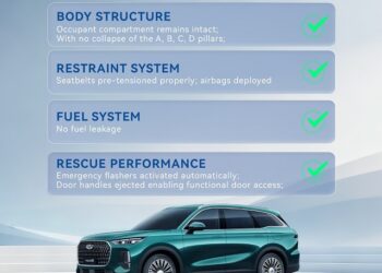 هيكل الأمان متعدد الطبقات في شيري TIGGO9