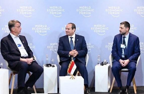 الرئيس السيسي في جلسة حوارية اليوم مع نخبة من قادة الأعمال الدوليين في «دافوس»