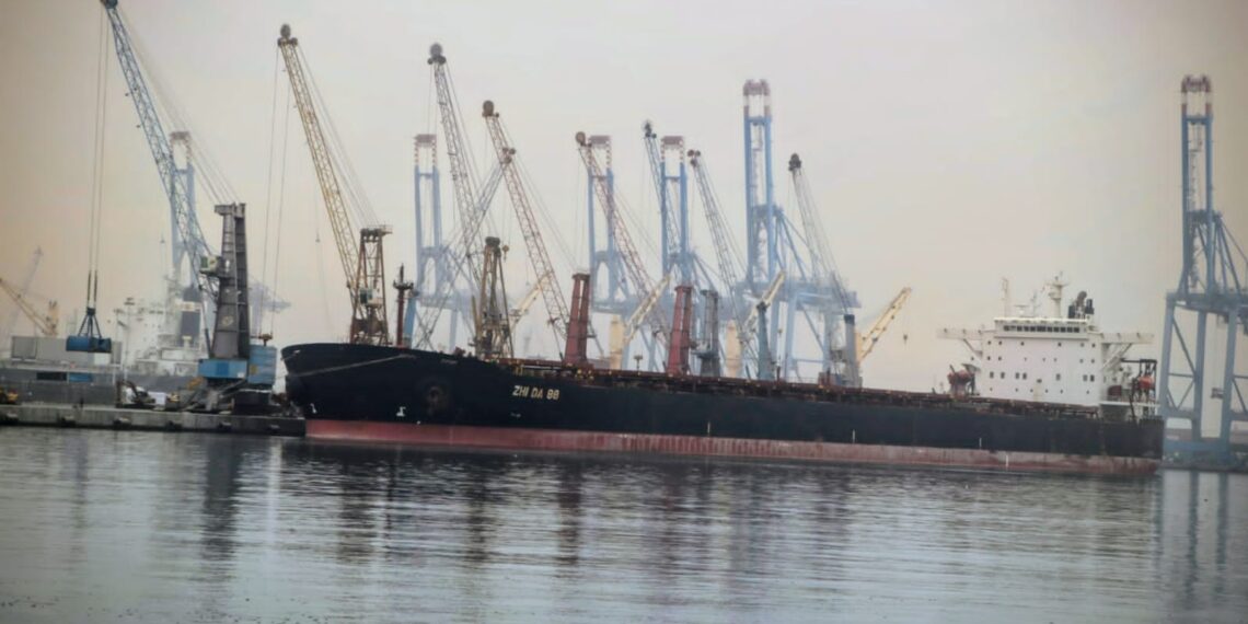 ميناء دمياط يستقبل أكبر حمولة بضائع عامة في تاريخه سفينة الصب الجاف «ZHI DA 88»