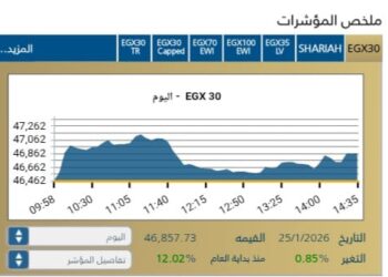 البورصة المصرية تغلق على صعود جماعي للمؤشرات بدعم من مشتريات المؤسسات المحلية والأفراد