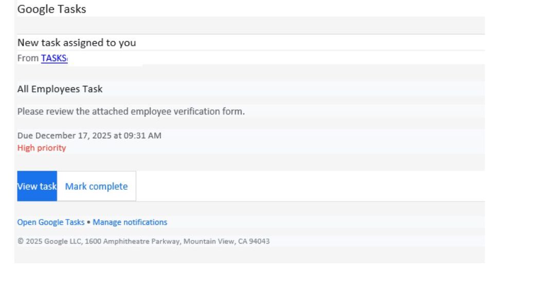 «كاسبرسكي» تكتشف حملة تصيد احتيالي جديدة تستغل إشعارات «Google Tasks» لسرقة بيانات الاعتماد الخاصة بالشركات