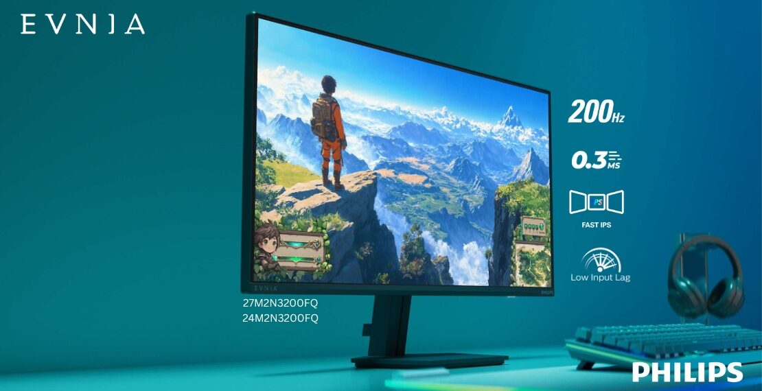 «فيليبس» تطلق شاشة الألعاب Evnia السريعة بتردد 200 هرتز: مصممة خصيصًا لعشاق الألعاب في الشرق الأوسط