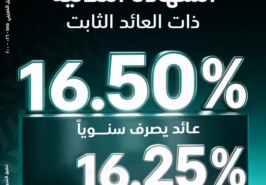 «البنك الزراعي المصري» يطلق الشهادة الثلاثية بعائد ثابت يصل إلى 16.5%