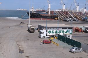 «ميناء دمياط» يدشن خدمة ترانزيت جديدة للشحنات عبر خط «الرورو» إلى دول الخليج