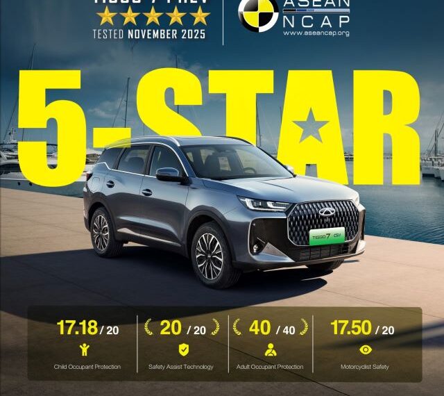 «شيري TIGGO7» تحصد تصنيفات الخمس نجوم