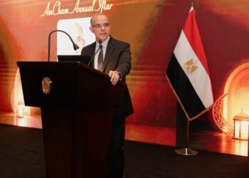 وزير الاستثمار خلال كلمته بحفل الإفطار السنوي للغرفة الأمريكية بالقاهرة