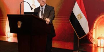 وزير الاستثمار خلال كلمته بحفل الإفطار السنوي للغرفة الأمريكية بالقاهرة