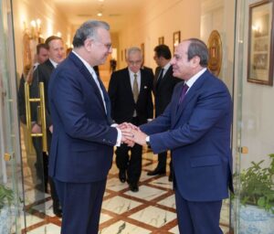 الرئيس عبد الفتاح السيسي خلال استقباله اليوم مسعد بولس كبير مستشاري الرئيس الأمريكي للشؤون العربية والأفريقية