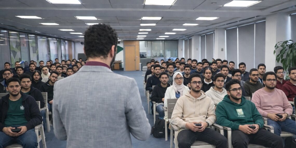 شركة «RAKICT» تستعرض مستقبل التدريب في الذكاء الاصطناعي لطلبة الهندسة من داخل الأكاديمية العربية بالقرية الذكية