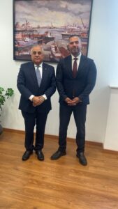 لقاء نائب رئيس البورصة المصرية  مع  الرئيس التنفيذي لوحدة الشركات المملوكة للدولة