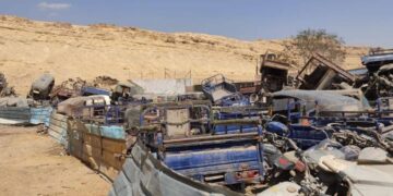 بدء إخلاء حضانة إيواء السيارات المتحفظ عليها من مدخل محمية وادي دجلة