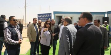 وزيرة التنمية المحلية والبيئة تقوم بزيارة ميدانية لأعمال غلق وتطوير مقلب العبور الجديدة