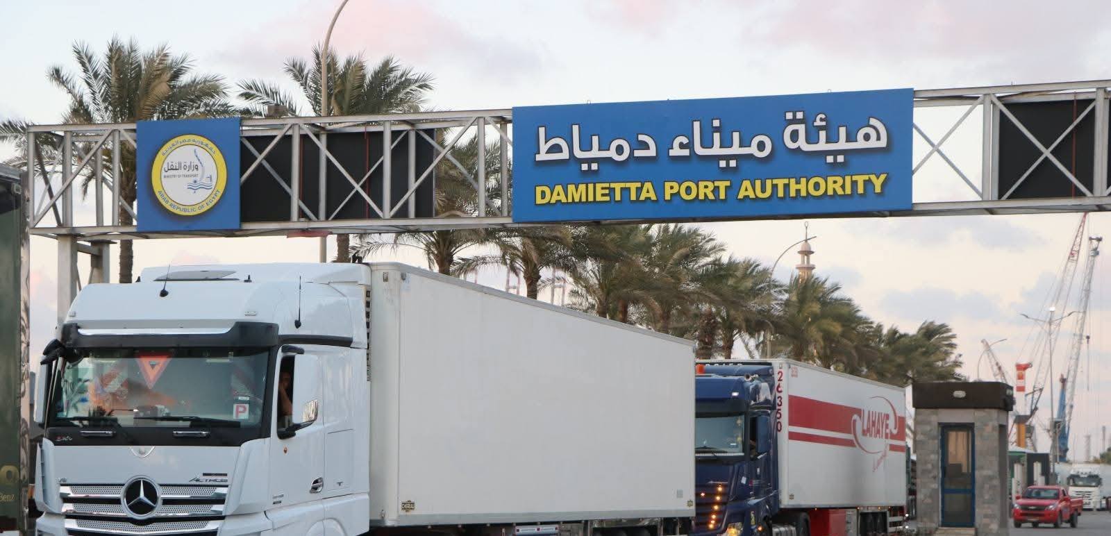 حركة الترانزيت عبر خط  الرورو بميناء دمياط يشهد نشاطا ملحوظا