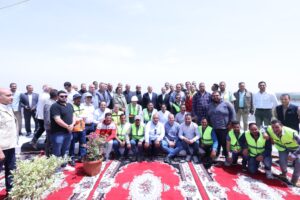 تشغيل تجريبي للمرحلة الأولى من محور الفشن التنموي ببنى سويف