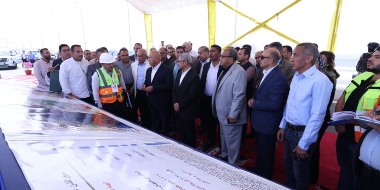 تشغيل تجريبي للمرحلة الأولى من محور الفشن التنموي ببنى سويف