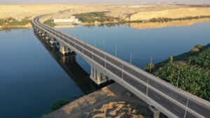 تشغيل تجريبي للمرحلة الأولى من محور الفشن التنموي ببنى سويف
