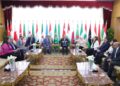 سفير البرازيل خلال زيارته للأكاديمية العربية