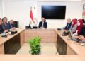 متابعة الموقف التنفيذي لخطة تطهيرات المجاري المائي