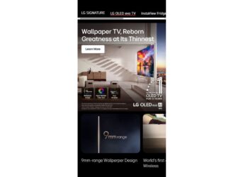 إل جي إلكترونيكس تطلق تلفزيون OLED W6 في مصر
