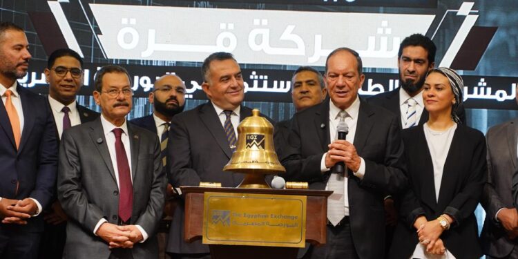 عمر رضوان يشارك قيادات شركة "قرة" في فعالية "قرع الجرس