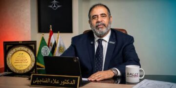 الدكتور علاء الفناجيلي، رئيس رابطة السيارات بمصر والعالم للتنقل الذكي والمركبات الكهربائية