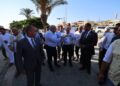 وزير النقل خلال تفقده محطة السكة الحديد ومحطة اتوبيسات غرب ووسط الدلتا للنقل والسياحة بمطروح