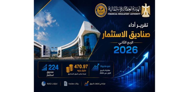 الرقابة المالية تصدر تقرير أداء صناديق الاستثمار عن الربع الثاني من عام 2026