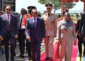 الرئيس السيسي والرئيسة سامية صلوحو حسن رئيسة تنزانيا في الجلسة الختامية لاجتماع رجال الاعمال