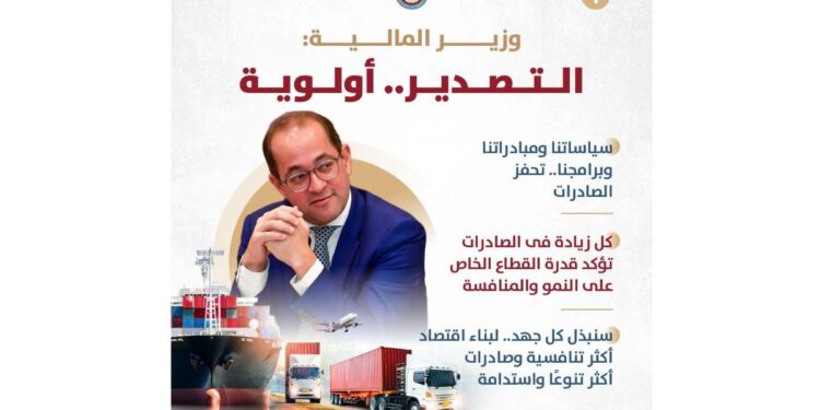 وزير المالية: دعم الصادرات يمثل أولوية رئيسية في السياسات المالية للدولة