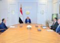 اجتماع السيسي مع الدكتور مصطفى مدبولي والمُهندس خالد هاشم