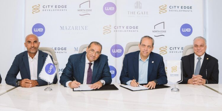 المصرية للاتصالات WE توقع شراكة استراتيجية مع سيتي إيدج للتطوير العقاري لتقديم حلول الاتصالات المتكاملة